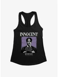 Horror Wednesday Innocent Gomez Mug Shot Womens Tank Top