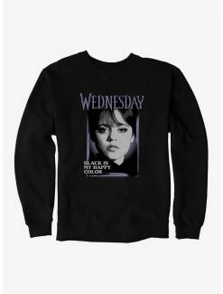 Horror Wednesday Black Is My Happy Color Sweatshirt