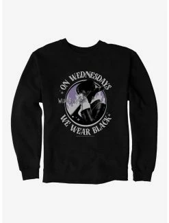 Horror Wednesday Cello We Wear Black Sweatshirt