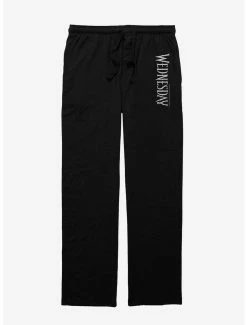 Horror Wednesday Name Logo Pajama Pants