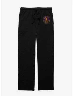 Horror Wednesday Nevermore Academy Crest Pajama Pants