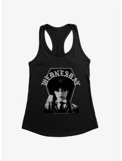 Horror Wednesday Thing And Wednesday Portrait Womens Tank Top