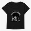Horror Wednesday Thing And Wednesday Portrait Womens T-Shirt Plus Size
