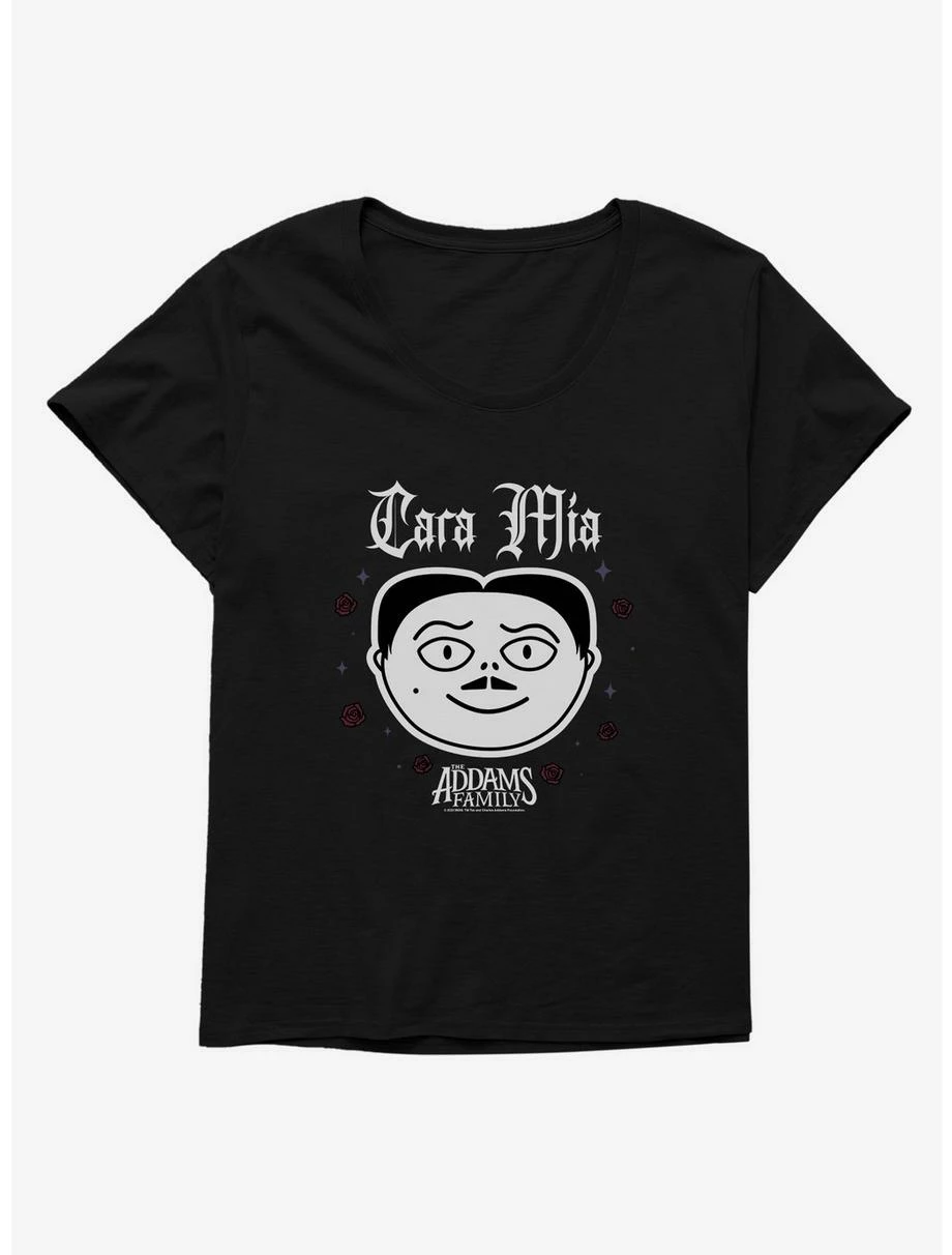 Horror Addams Family Movie Cara Mia Womens T-Shirt Plus Size 1 Horror Addams Family Movie Cara Mia Womens T-Shirt Plus Size