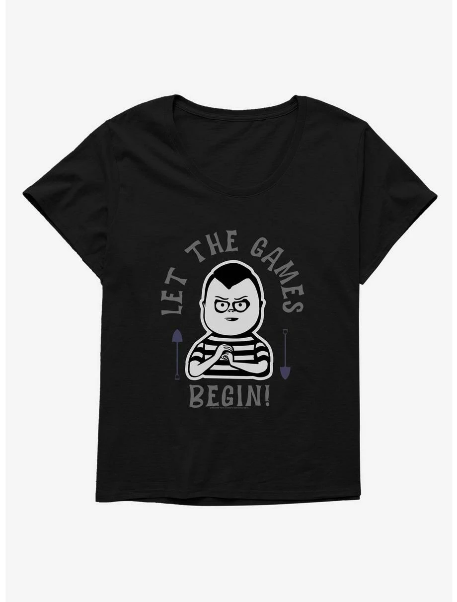 Horror Addams Family Movie Games Begin Womens T-Shirt Plus Size 1 Horror Addams Family Movie Games Begin Womens T-Shirt Plus Size