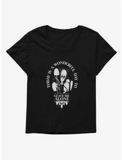 Horror Addams Family Movie Leave Me Alone Womens T-Shirt Plus Size