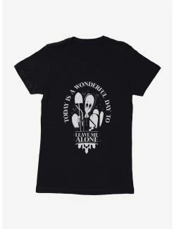 Horror Addams Family Movie Leave Me Alone Womens T-Shirt